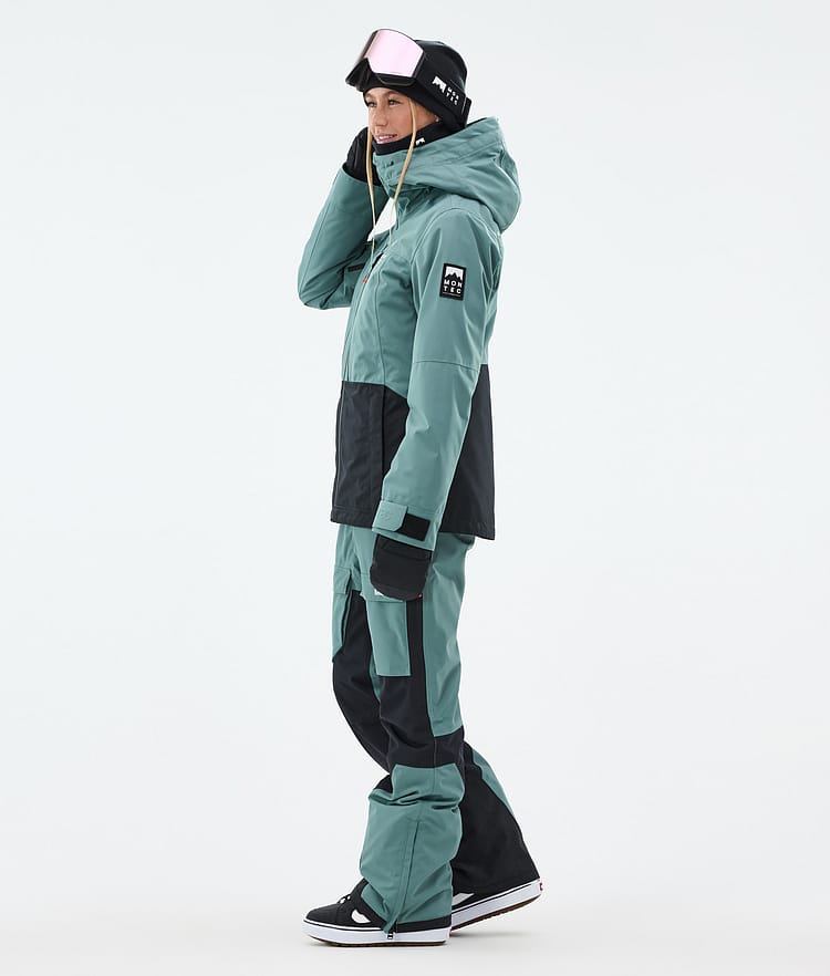 Montec Moss W Snowboard jas Dames Atlantic/Black, Afbeelding 4 van 10
