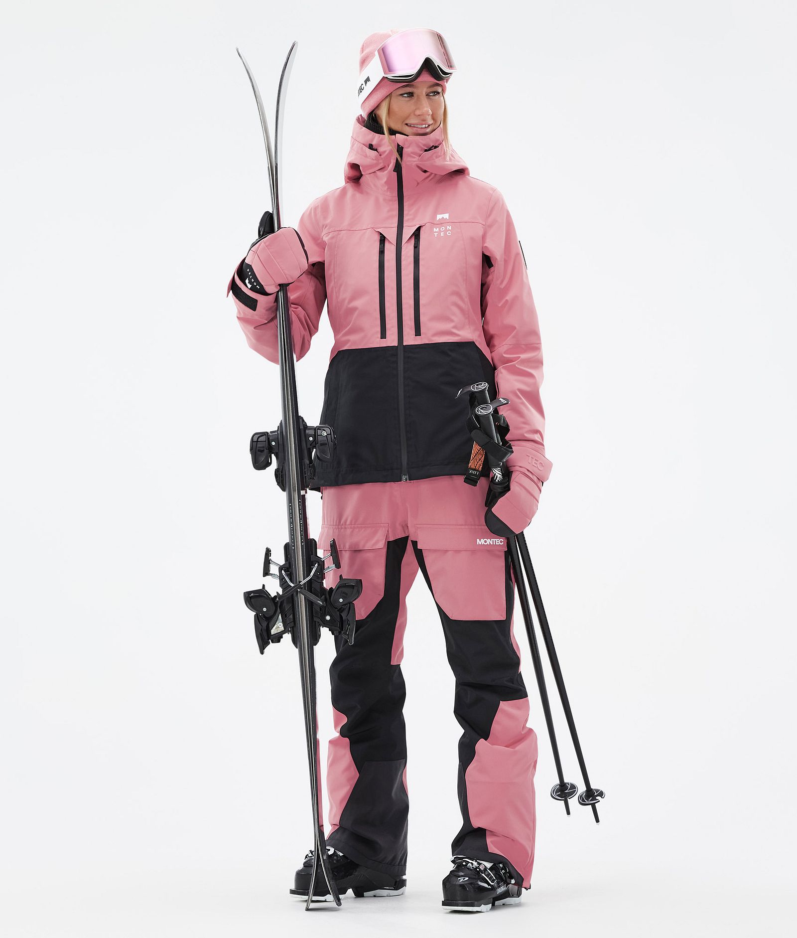 Montec Moss W Veste de Ski Femme Pink/Black, Image 3 sur 10