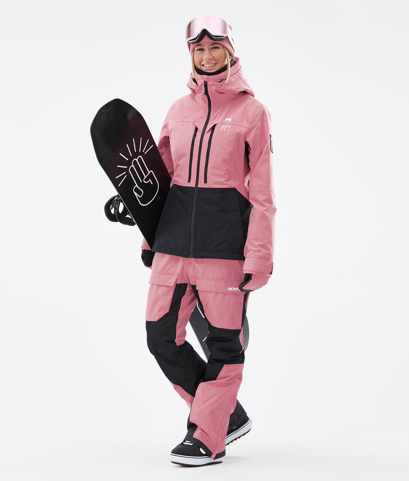 Montec Moss W Kurtka Snowboardowa Kobiety Pink/Black, Zdjęcie 3 z 10
