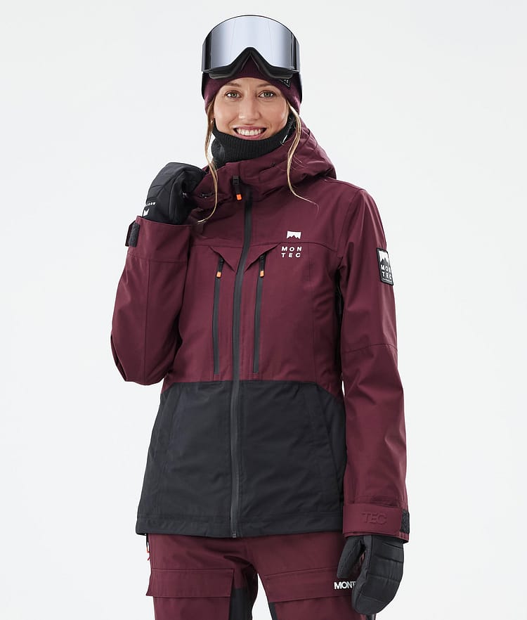 Montec Moss W Ski jas Dames Burgundy/Black, Afbeelding 1 van 10