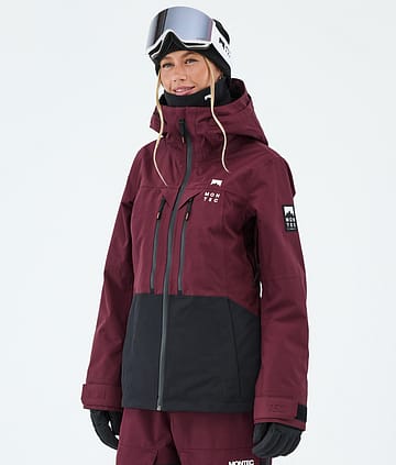 Montec Moss W Giacca Sci Burgundy/Black