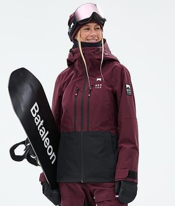 Montec Moss W Kurtka Snowboardowa Kobiety Burgundy/Black
