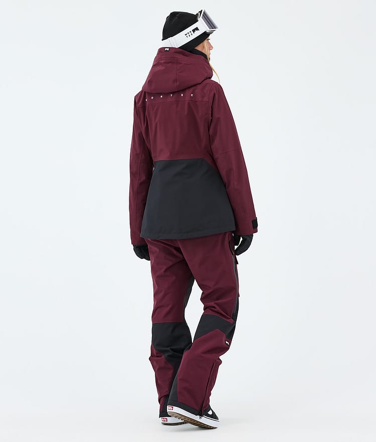 Montec Moss W Veste Snowboard Femme Burgundy/Black, Image 3 of 9