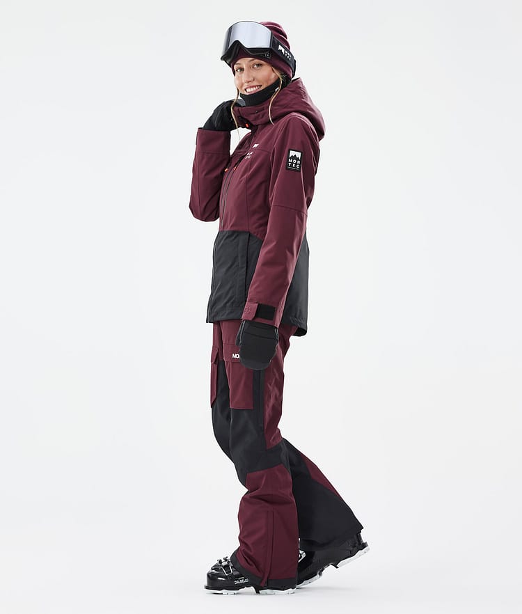 Montec Moss W Ski jas Dames Burgundy/Black, Afbeelding 4 van 10