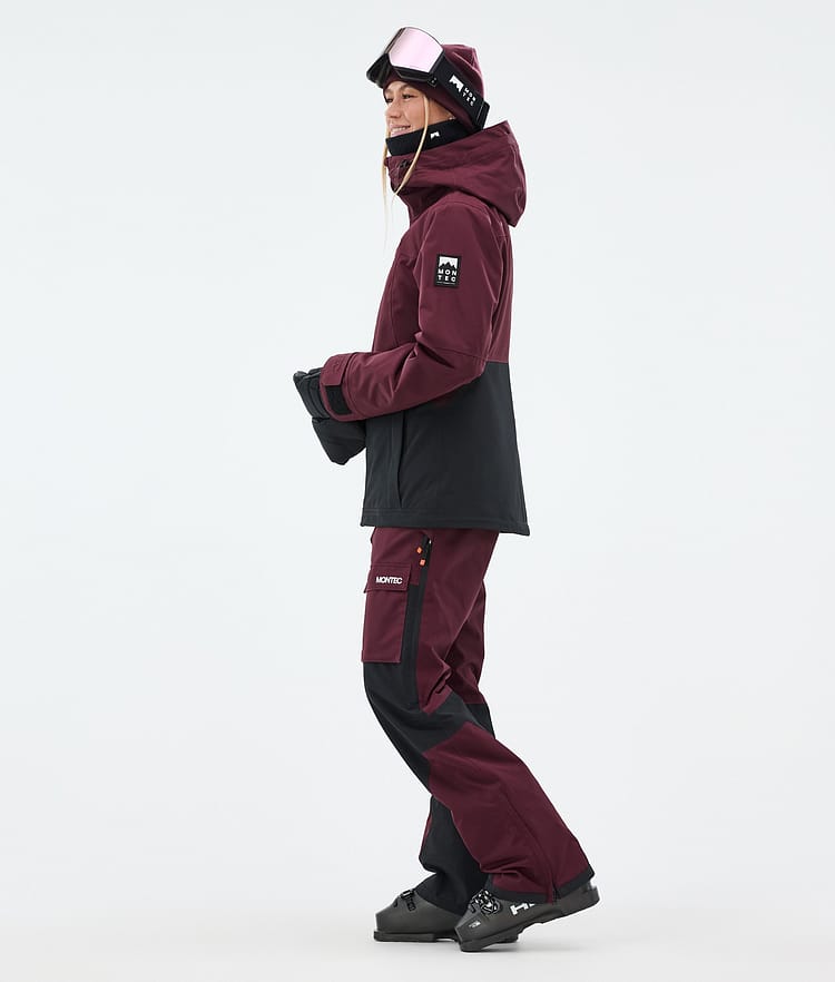 Montec Moss W Ski jas Dames Burgundy/Black, Afbeelding 4 van 10