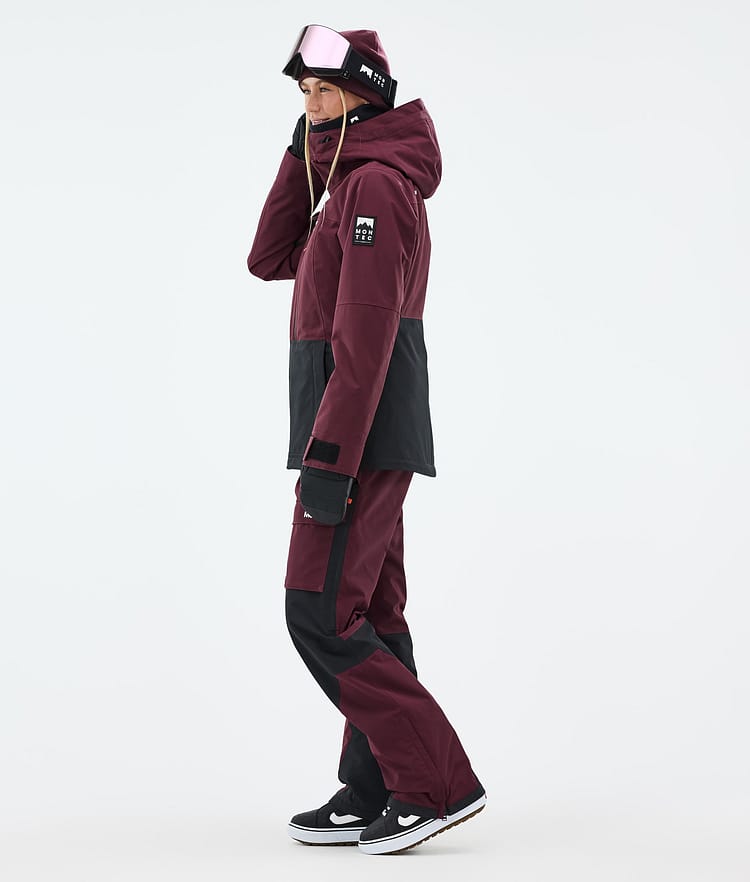 Montec Moss W Snowboard jas Dames Burgundy/Black, Afbeelding 4 van 10