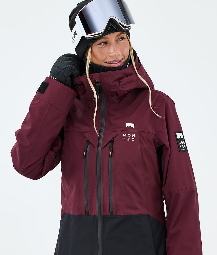 Montec Moss W Veste Snowboard Femme Burgundy/Black, Image 4 of 9