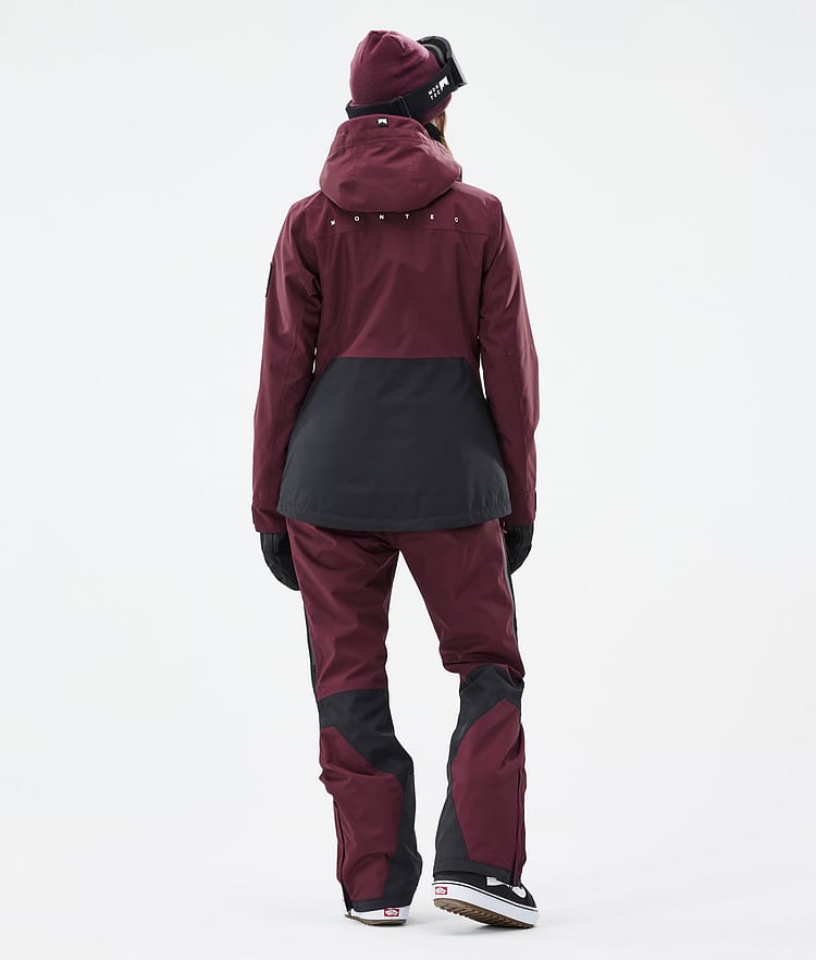 Montec Moss W Snowboardjacke Damen Burgundy/Black Renewed, Bild 5 von 10