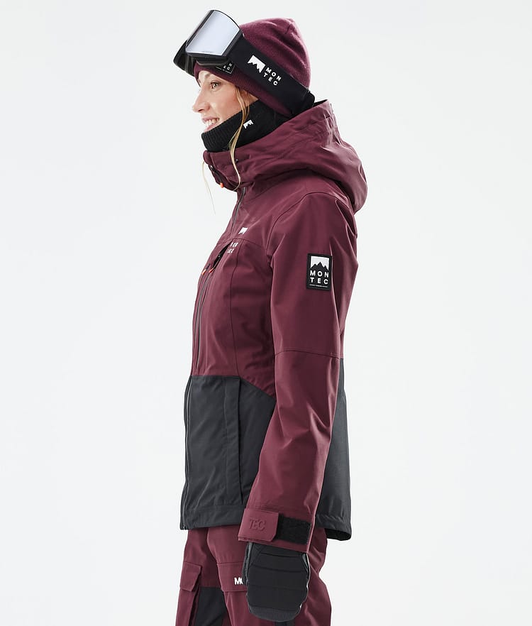 Montec Moss W Ski jas Dames Burgundy/Black, Afbeelding 6 van 10