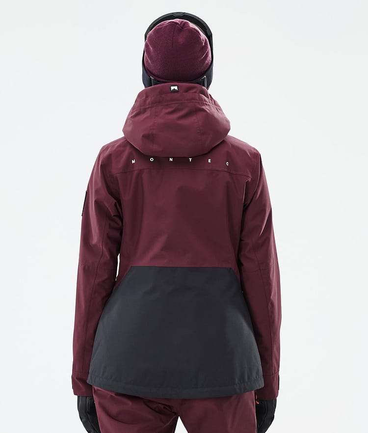 Montec Moss W Snowboardjakke Dame Burgundy/Black, Billede 7 af 10