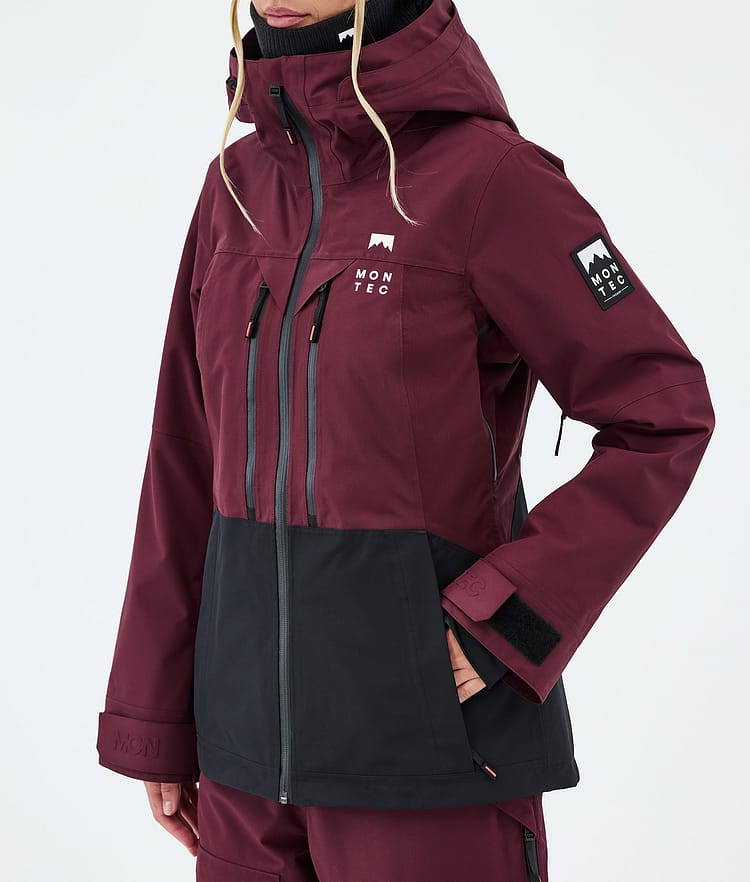 Montec Moss W Veste Snowboard Femme Burgundy/Black, Image 7 of 9