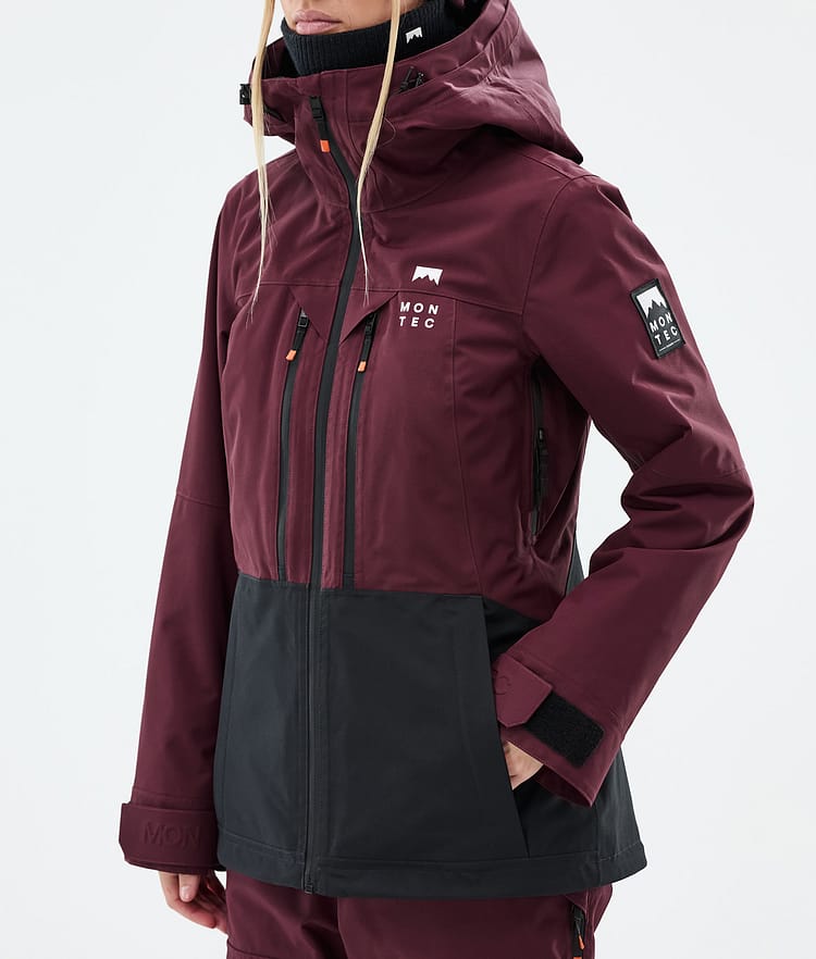 Montec Moss W Snowboard jas Dames Burgundy/Black, Afbeelding 8 van 10