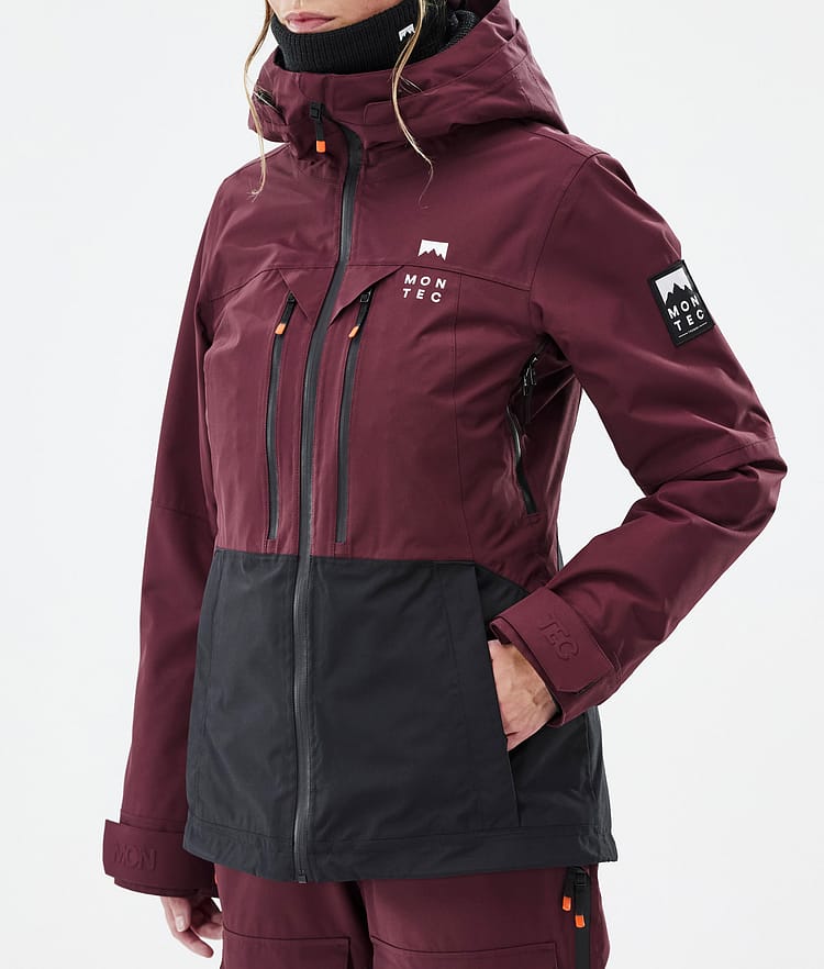 Montec Moss W Ski jas Dames Burgundy/Black, Afbeelding 8 van 10