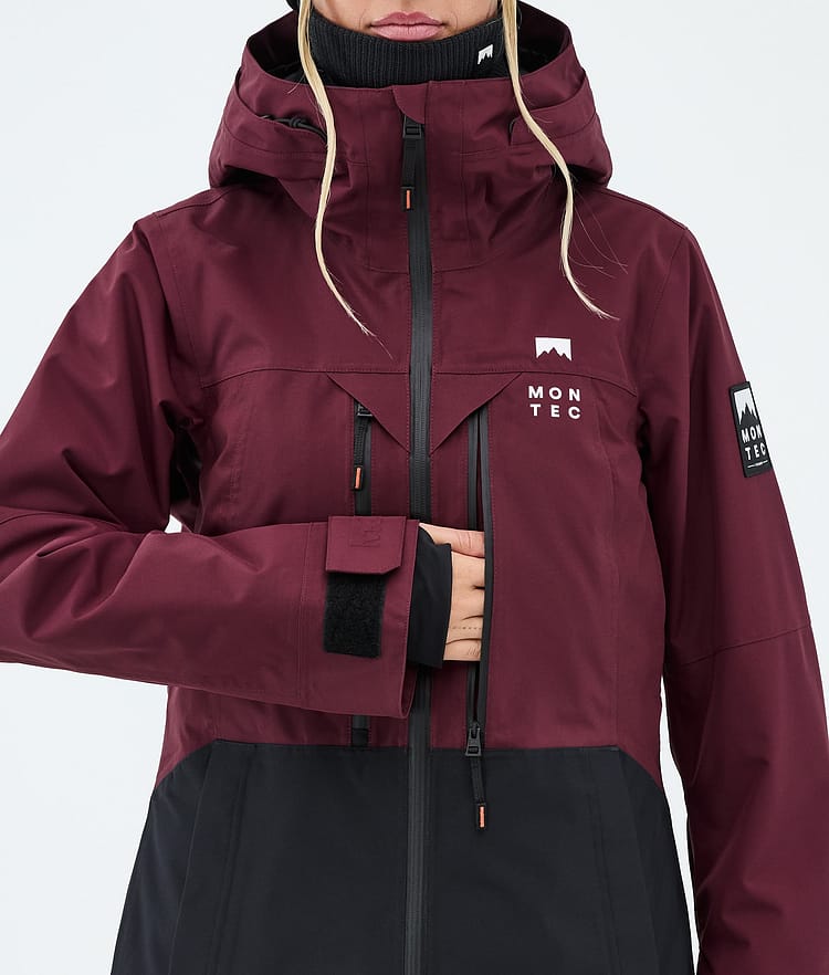 Montec Moss W Veste de Ski Femme Burgundy/Black, Image 8 of 9