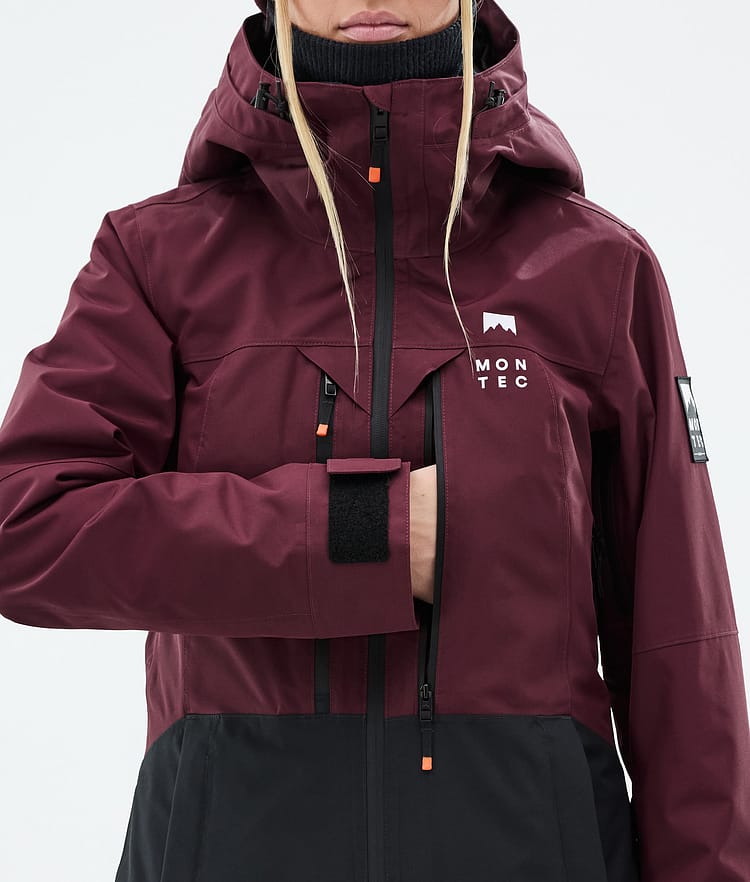 Montec Moss W Snowboard jas Dames Burgundy/Black, Afbeelding 9 van 10