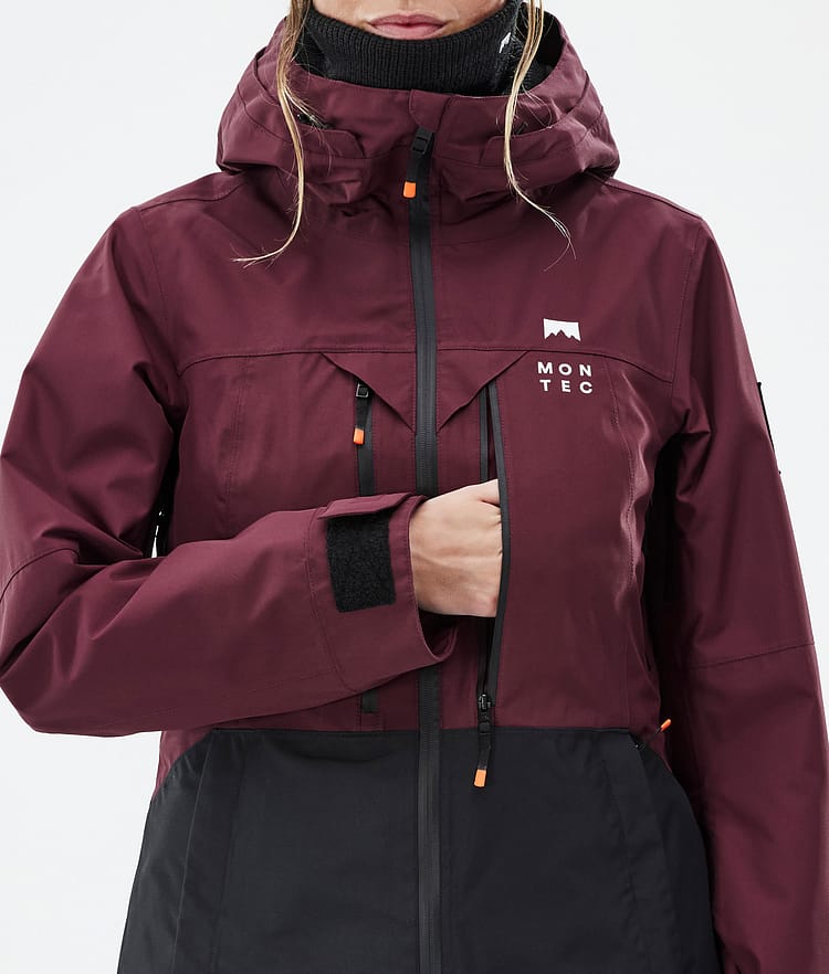 Montec Moss W Snowboardjacke Damen Burgundy/Black Renewed, Bild 9 von 10