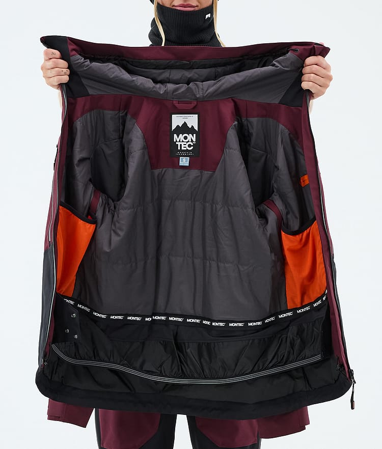 Montec Moss W Veste Snowboard Femme Burgundy/Black, Image 9 of 9
