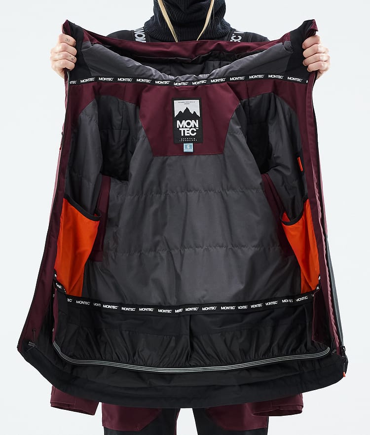 Montec Moss W Snowboard jas Dames Burgundy/Black, Afbeelding 10 van 10