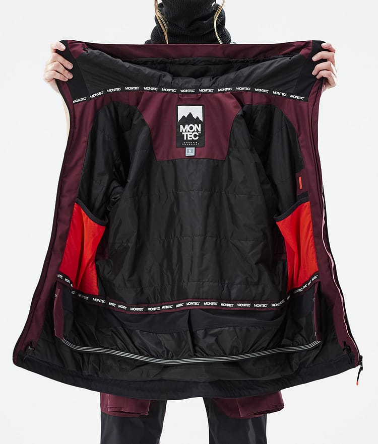 Montec Moss W Kurtka Snowboardowa Kobiety Burgundy/Black, Zdjęcie 10 z 10