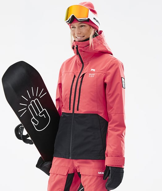 Montec Moss W Bunda na Snowboard Dámské Coral/Black