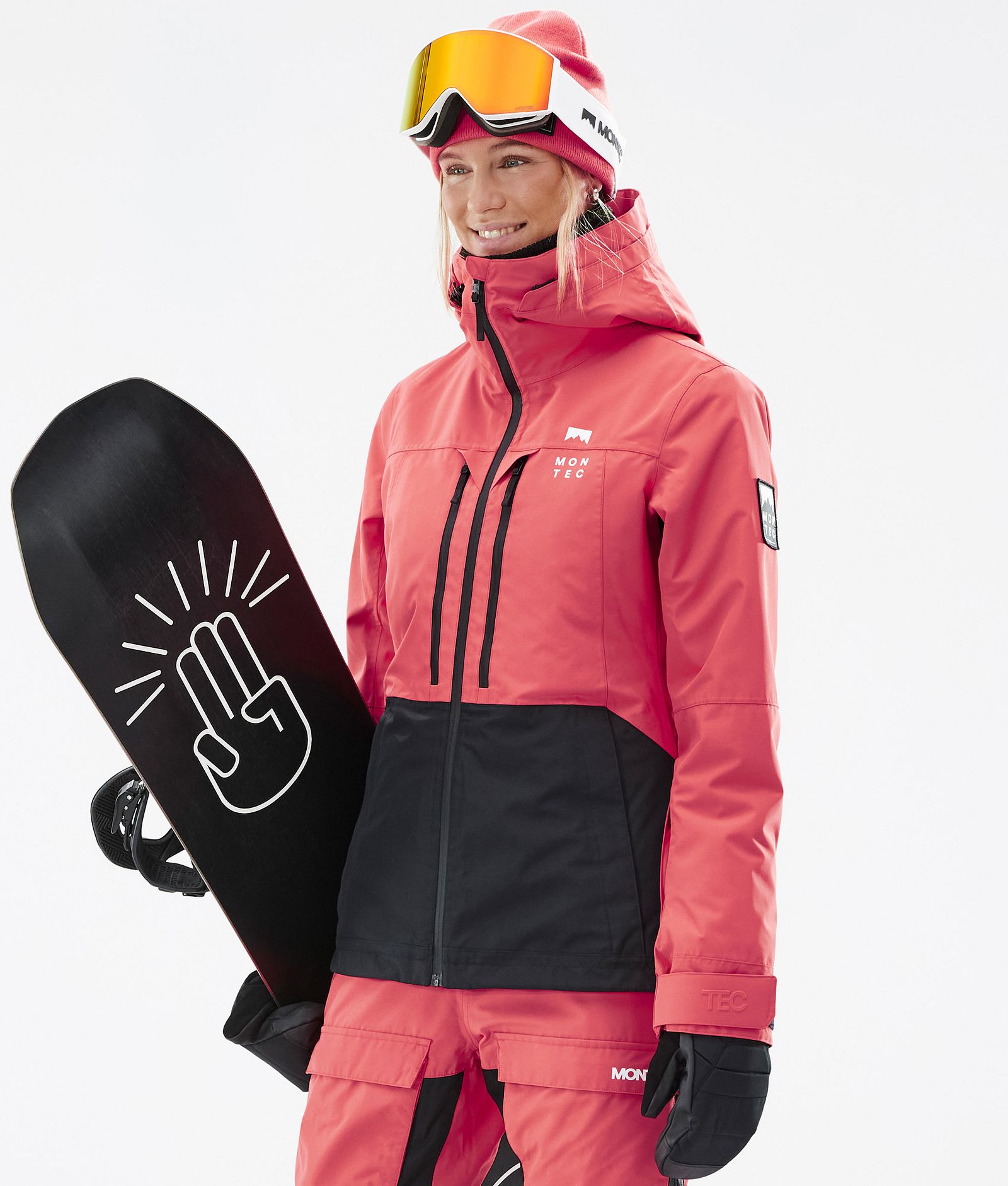 Montec Moss W Veste Snowboard Femme Coral/Black, Image 1 sur 11