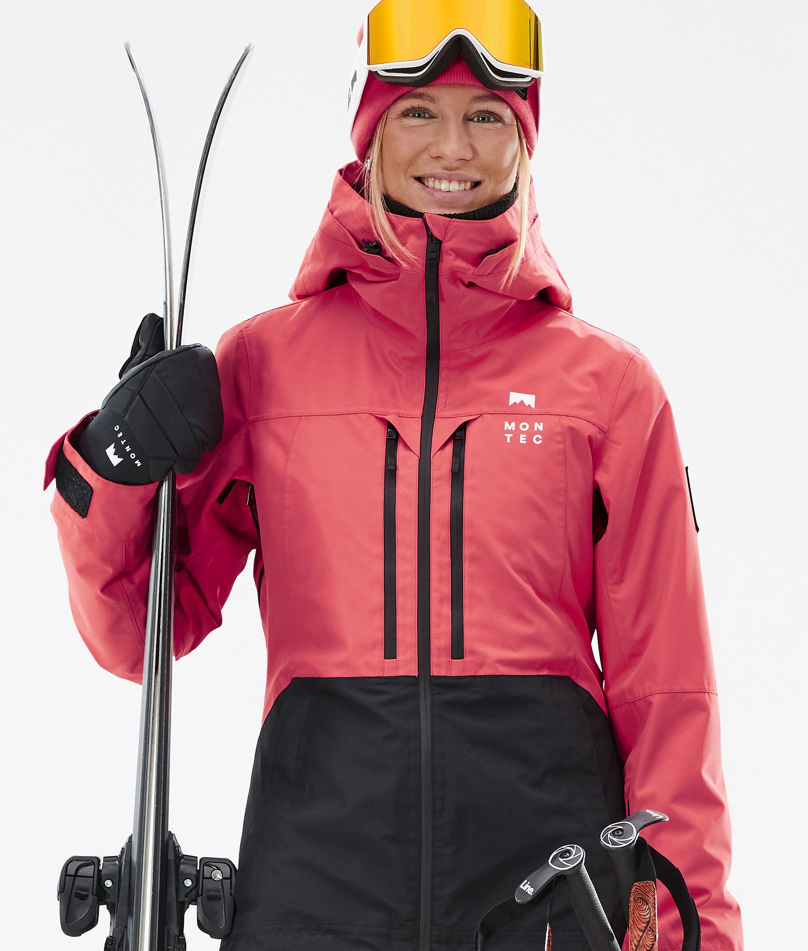 Montec Moss W Veste de Ski Femme Coral/Black, Image 2 sur 10