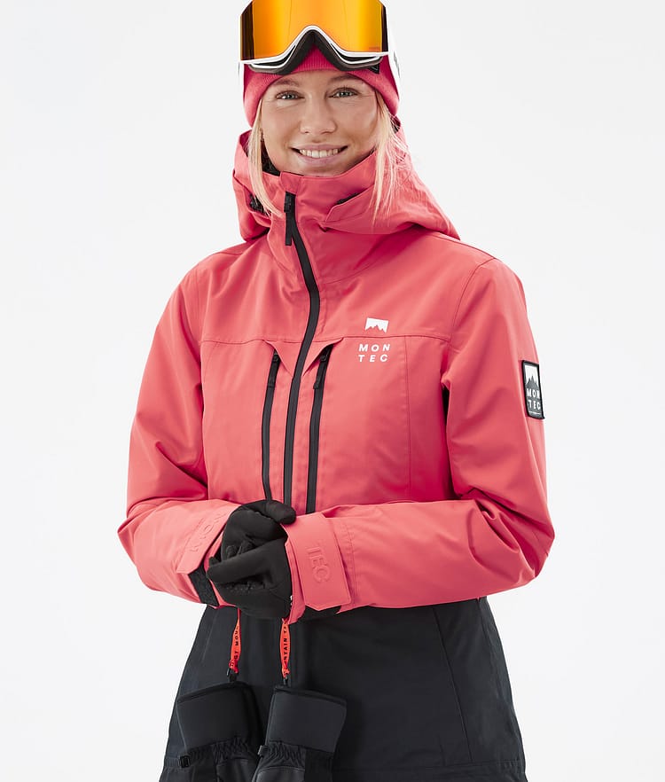 Montec Moss W Veste Snowboard Femme Coral/Black, Image 3 sur 11