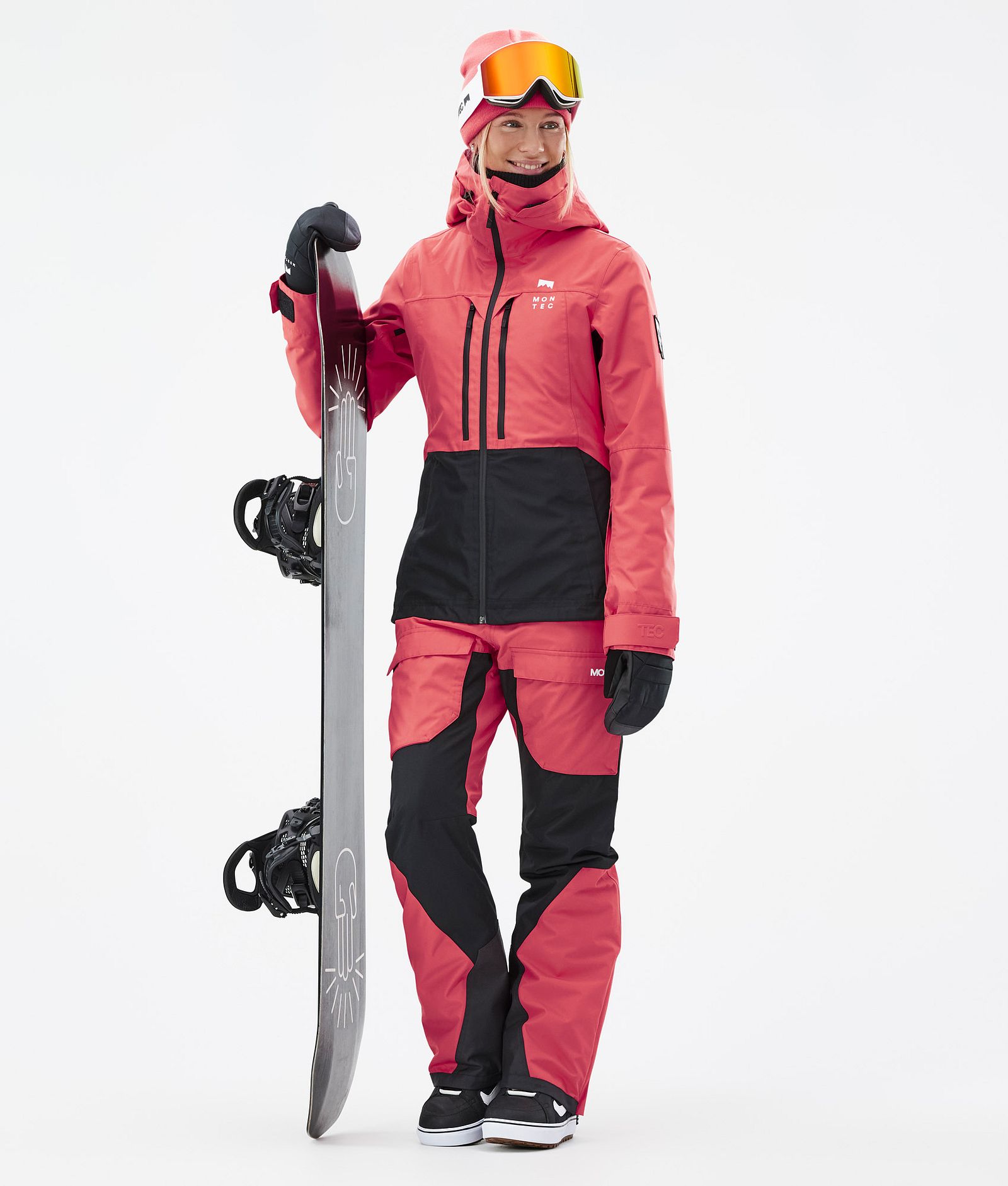 Montec Moss W Snowboardjacke Damen Coral/Black Renewed, Bild 4 von 11