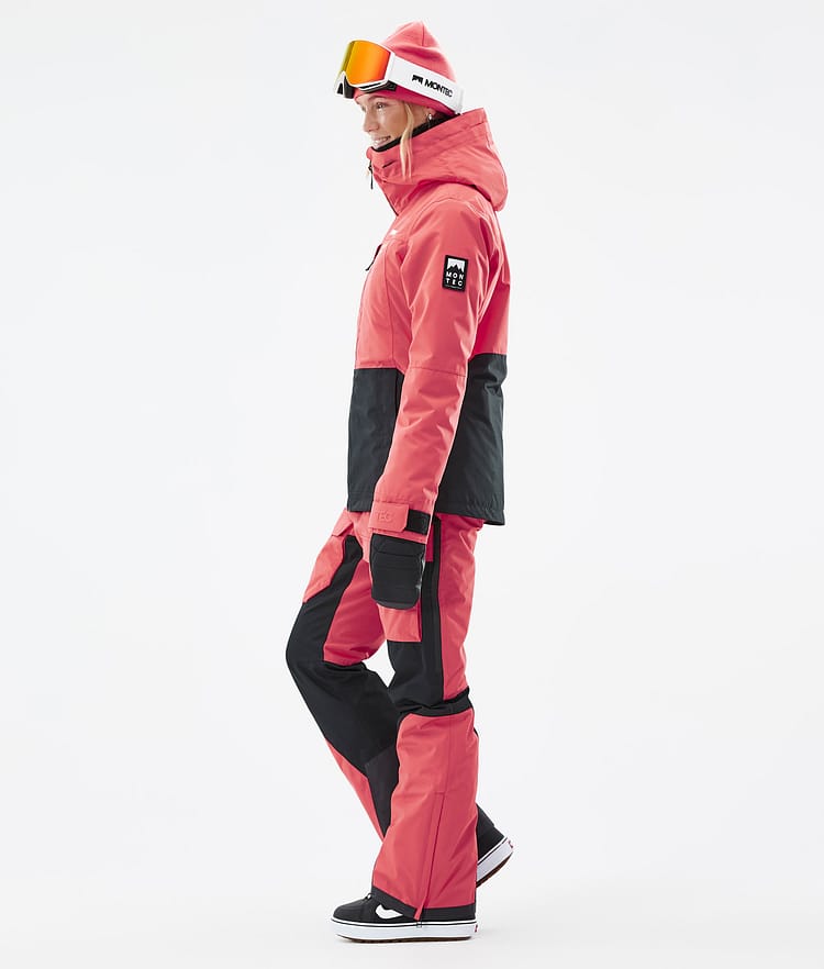 Montec Moss W Giacca Snowboard Donna Coral/Black