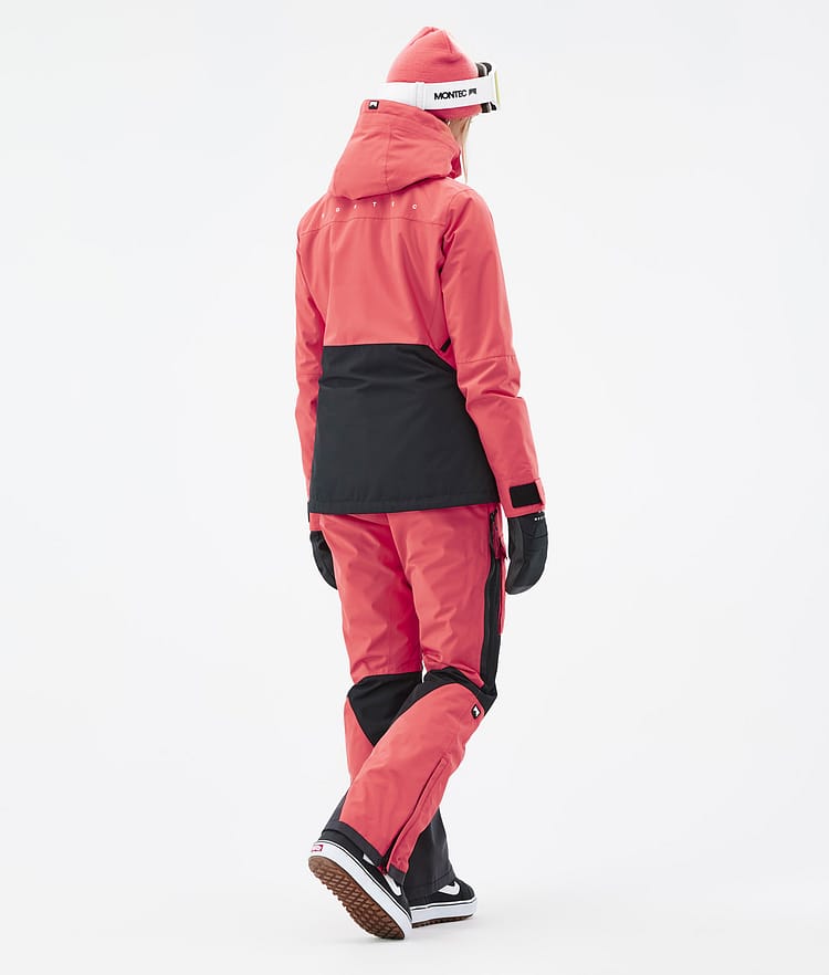 Montec Moss W Veste Snowboard Femme Coral/Black, Image 6 sur 11