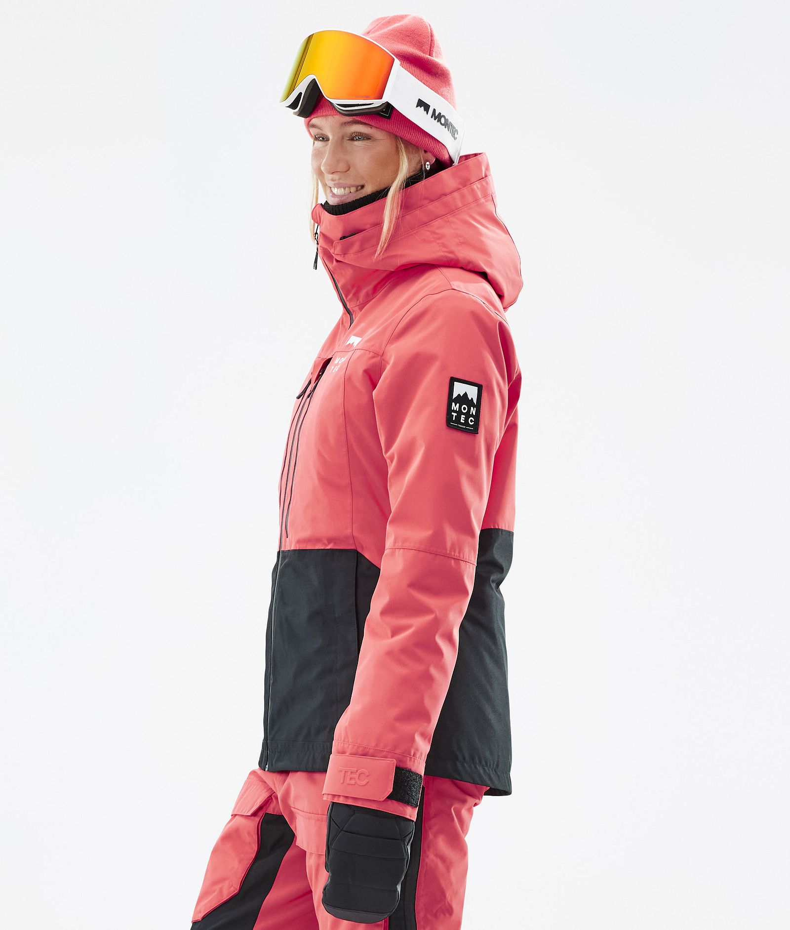 Montec Moss W Veste Snowboard Femme Coral/Black, Image 7 sur 11