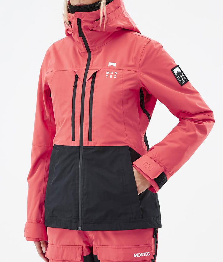 Montec Moss W Veste de Ski Femme Coral/Black