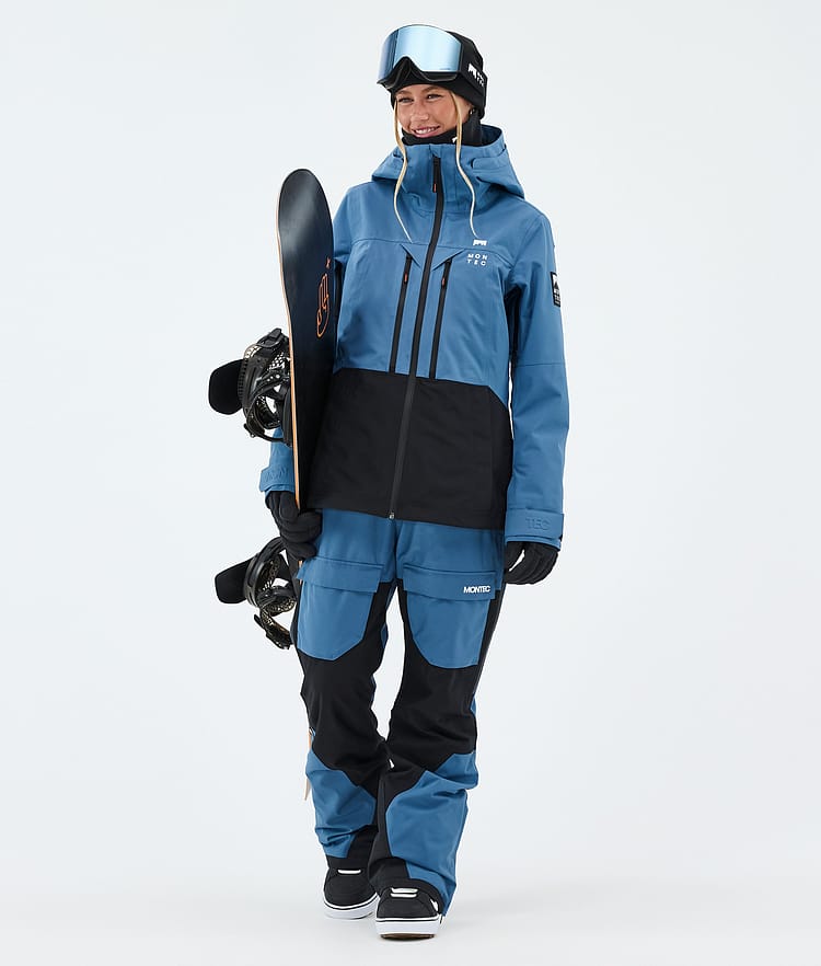 Montec Moss W Snowboard Jacket Women Blue Steel/Black Renewed, Image 2 of 9