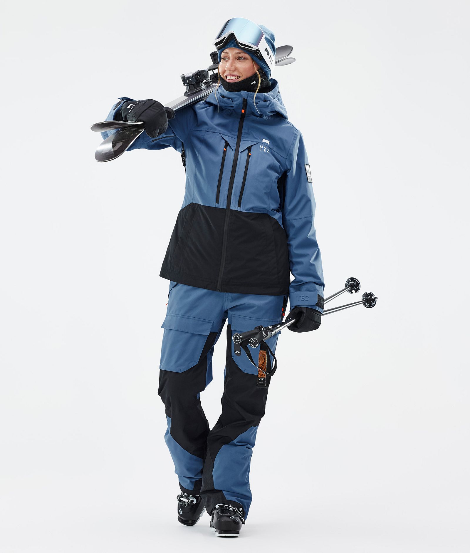 Montec Moss W Veste de Ski Femme Blue Steel/Black, Image 3 sur 10