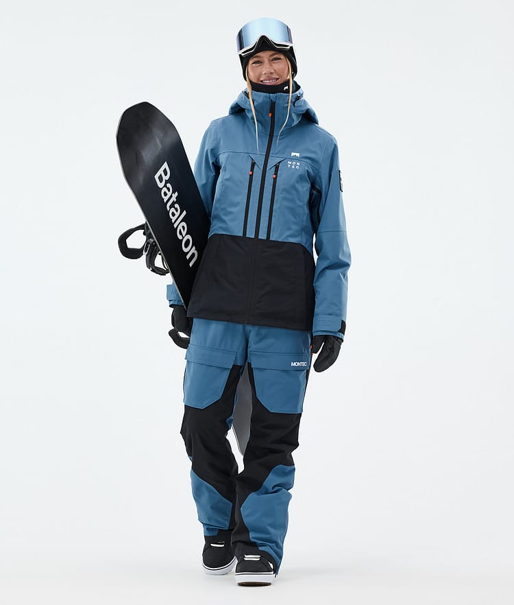 Montec Moss W Snowboard jas Dames Blue Steel/Black, Afbeelding 3 van 10