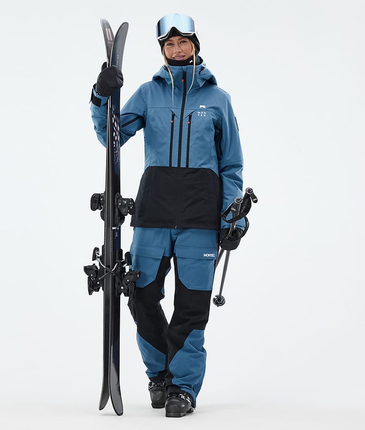Montec Moss W Ski jas Dames Blue Steel/Black, Afbeelding 3 van 10