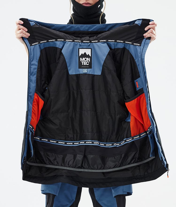 Montec Moss W Kurtka Snowboardowa Kobiety Blue Steel/Black, Zdjęcie 10 z 10