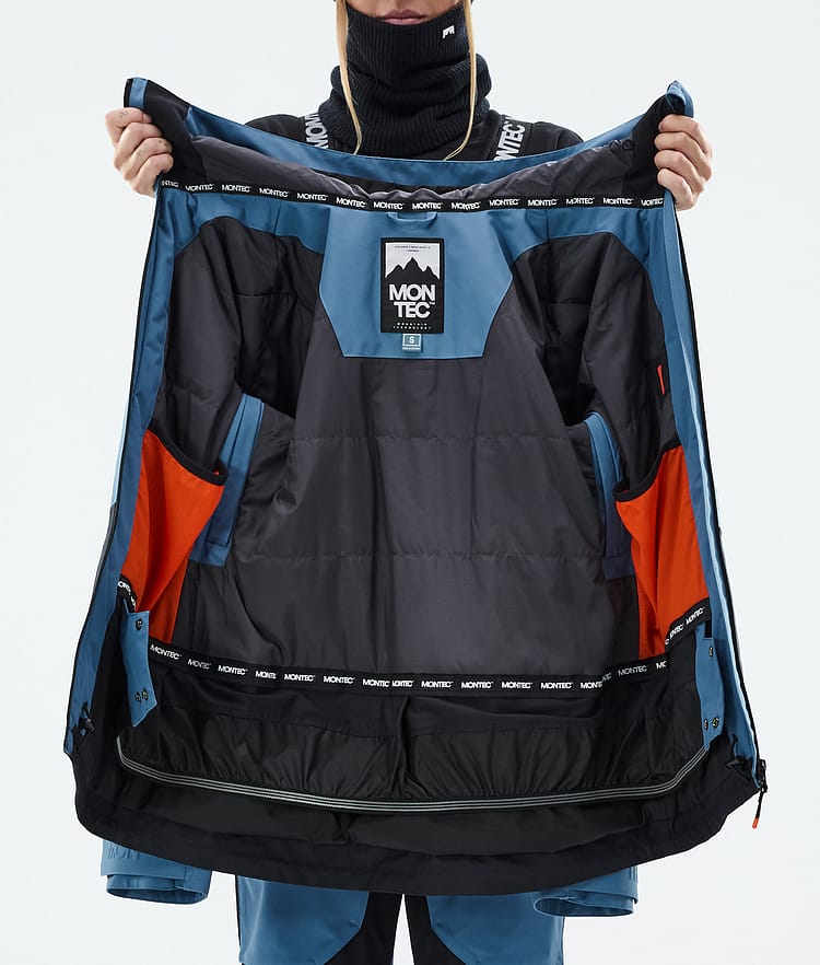 Montec Moss W Snowboard jas Dames Blue Steel/Black, Afbeelding 10 van 10