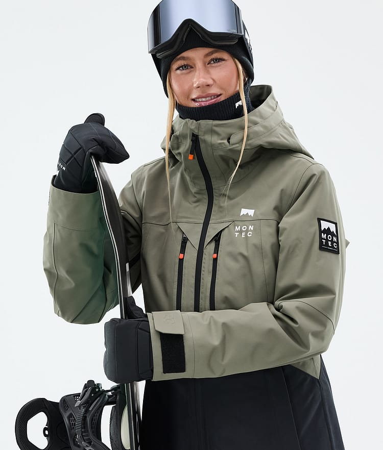 Montec Moss W Snowboard jas Dames Greenish/Black, Afbeelding 2 van 10