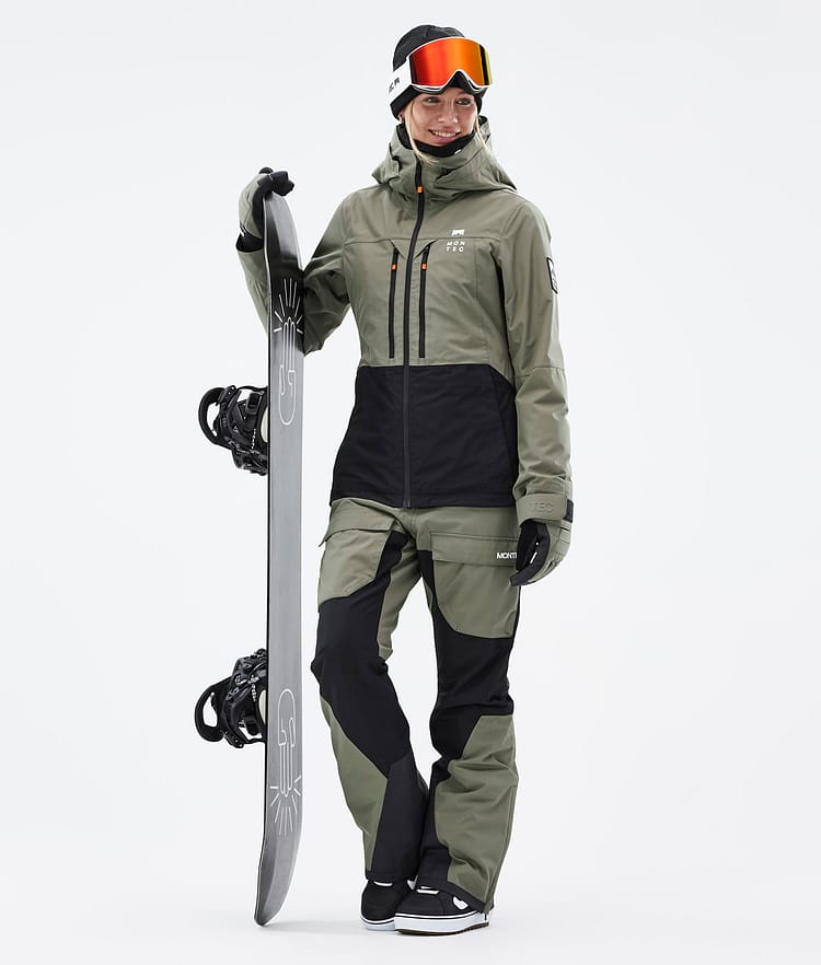 Montec Moss W Snowboardjacke Damen Greenish/Black Renewed, Bild 3 von 10
