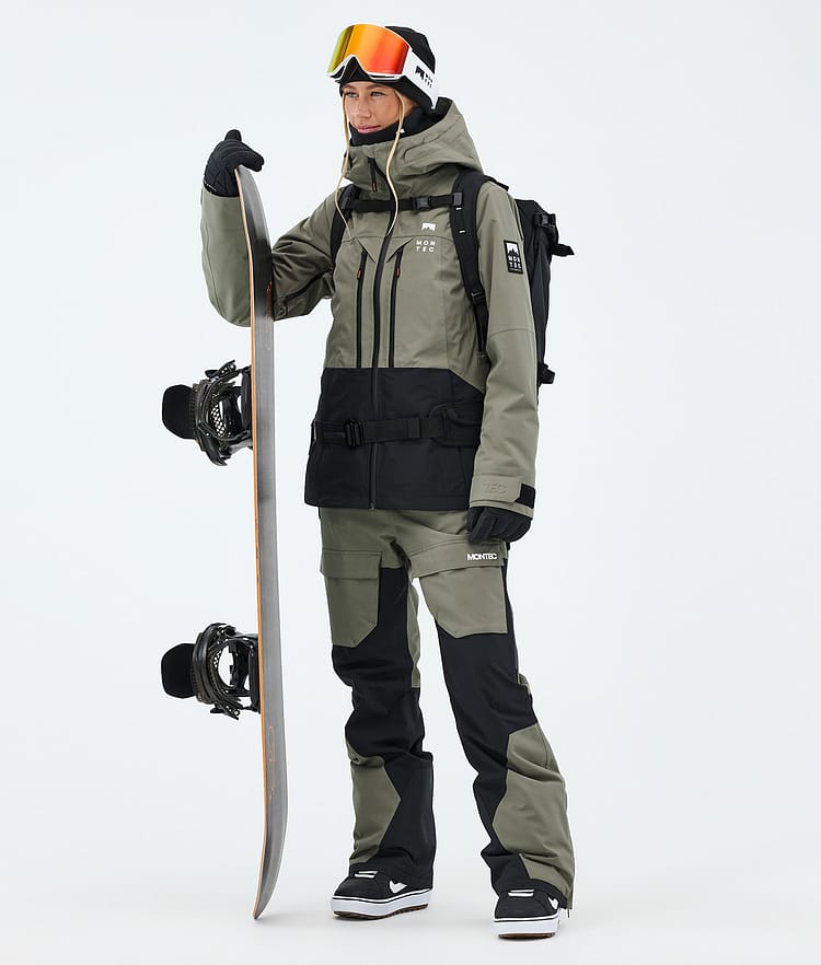 Montec Moss W Veste Snowboard Femme Greenish/Black, Image 2 of 9