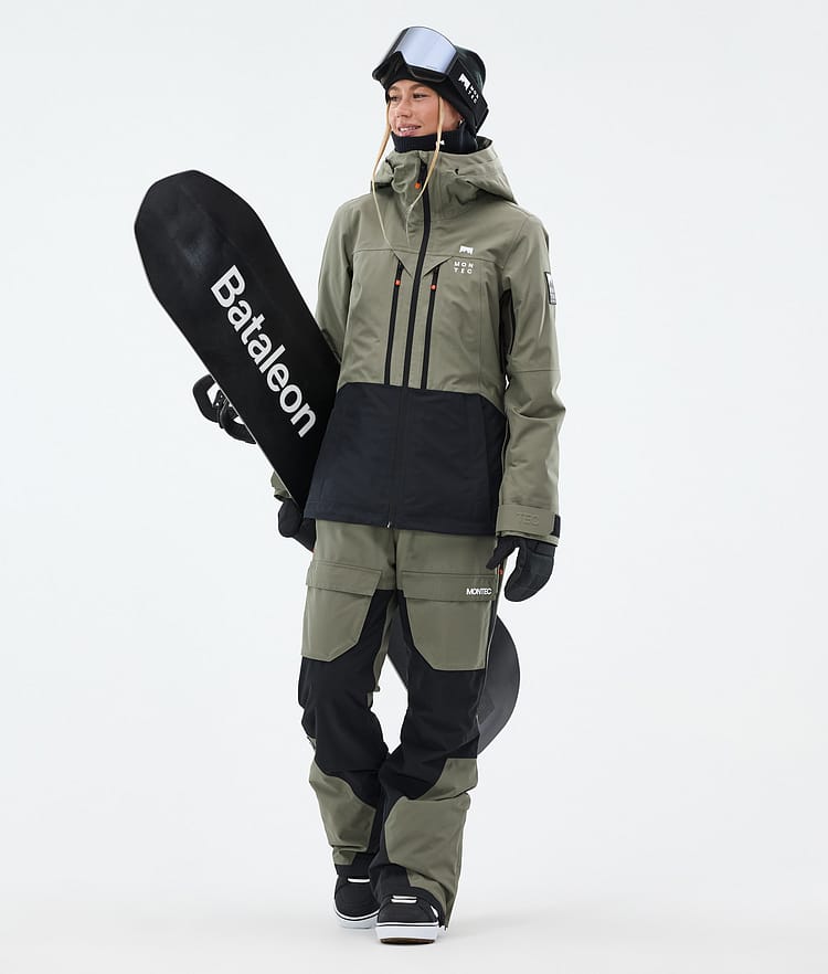 Montec Moss W Snowboard jas Dames Greenish/Black, Afbeelding 3 van 10