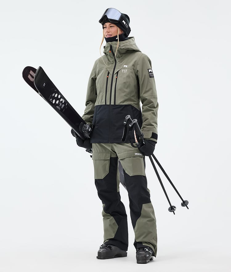 Montec Moss W Ski jas Dames Greenish/Black, Afbeelding 3 van 10