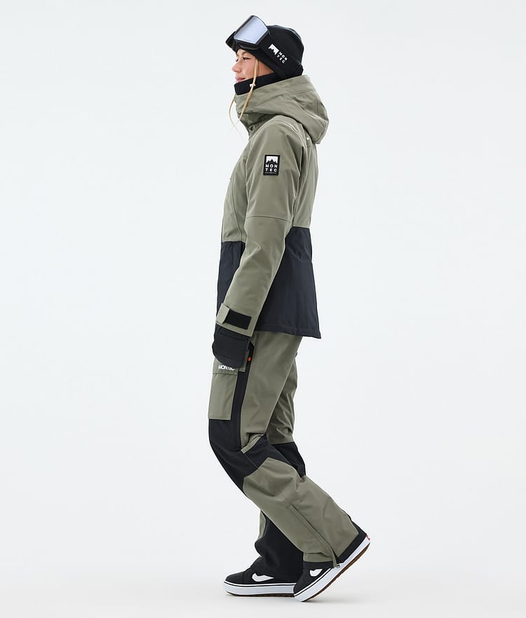 Montec Moss W Snowboard jas Dames Greenish/Black, Afbeelding 4 van 10