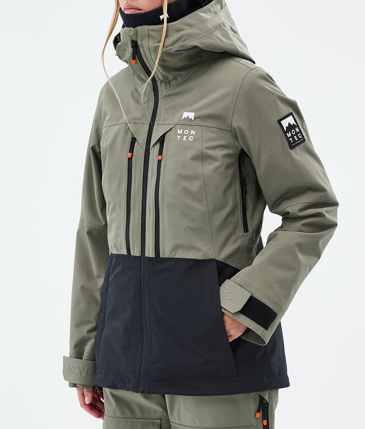 Montec Moss W Snowboard jas Dames Greenish/Black, Afbeelding 8 van 10