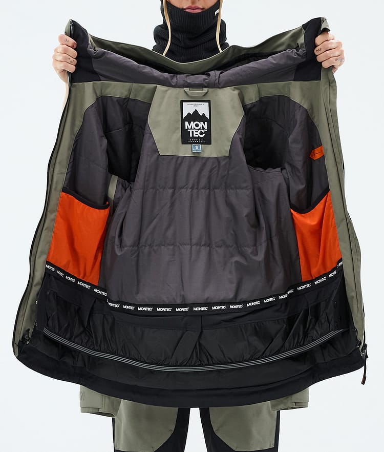 Montec Moss W Veste Snowboard Femme Greenish/Black, Image 9 of 9