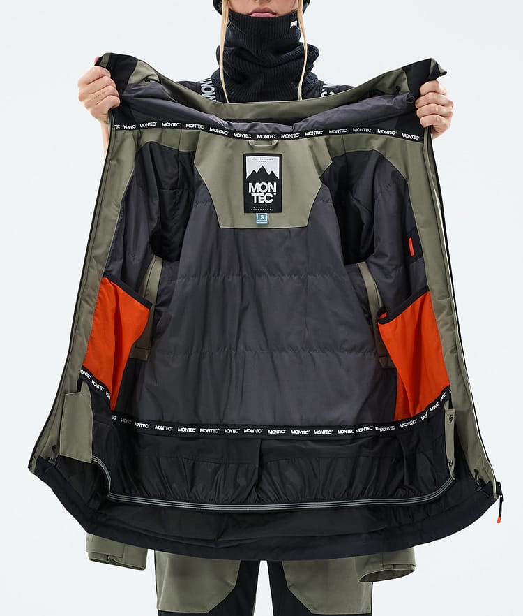 Montec Moss W Snowboard jas Dames Greenish/Black, Afbeelding 10 van 10