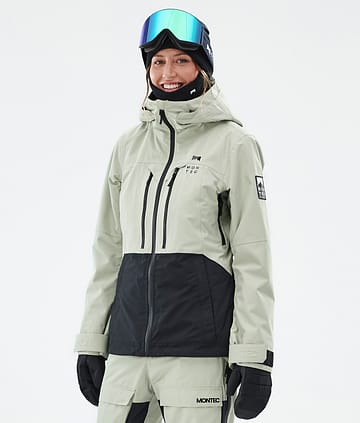 Montec Moss W Kurtka Snowboardowa Kobiety Soft Green/Black