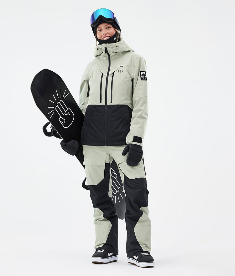 Montec Moss W Giacca Snowboard Donna Soft Green/Black, Immagine 3 di 10