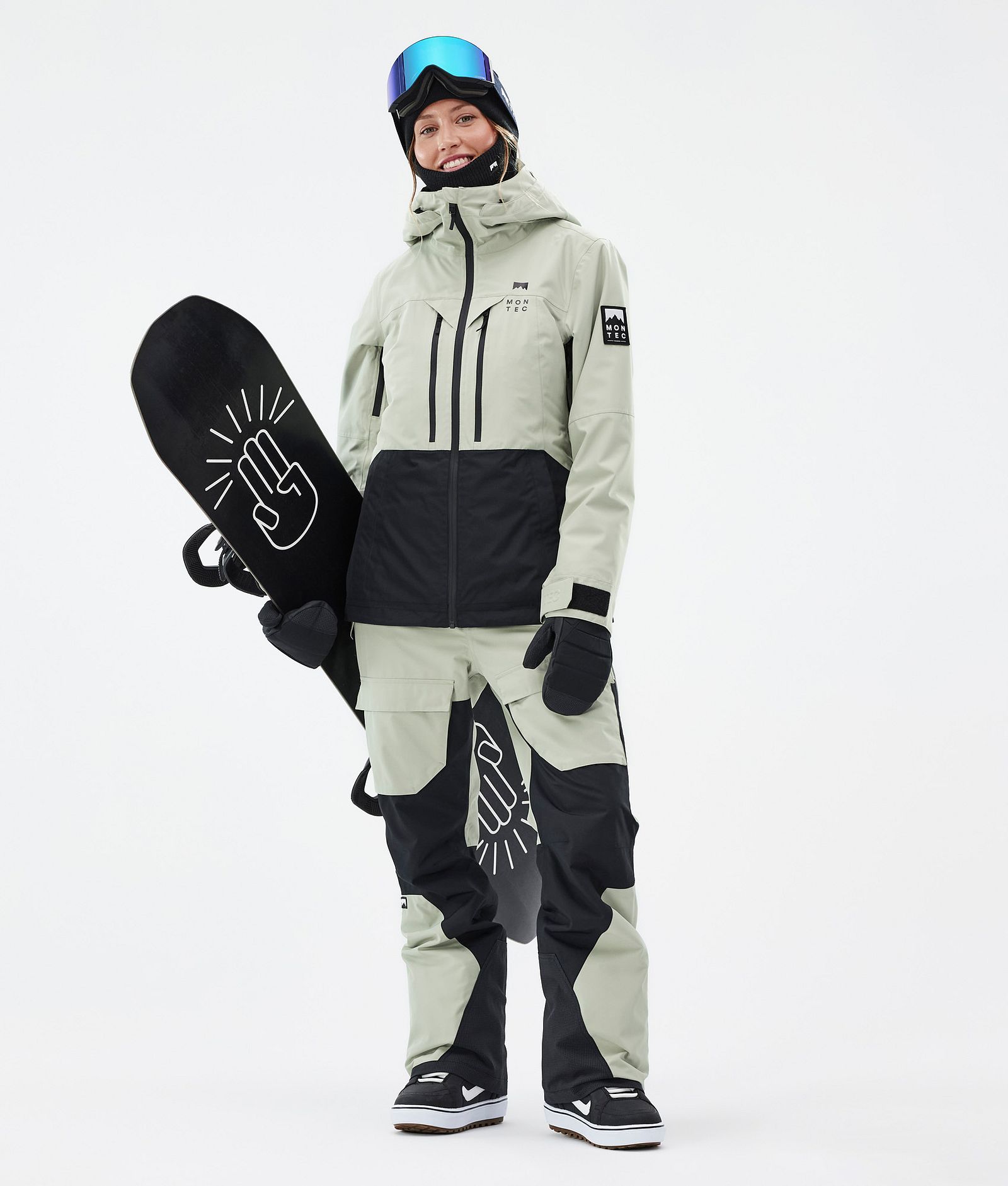 Montec Moss W Snowboard jas Dames Soft Green/Black